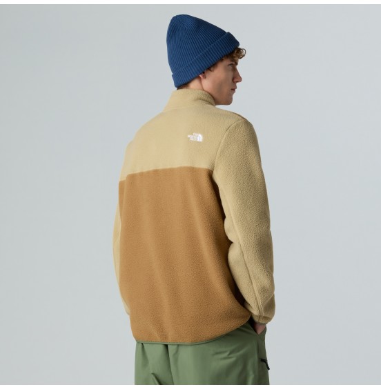 THE NORTH FACE M YUMIORI 1/4 ZIP NF0A883SEVO UTILITY BROWN 