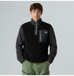THE NORTH FACE M YUMIORI 1/4 ZIP NF0A883SS5H GREY BLACK