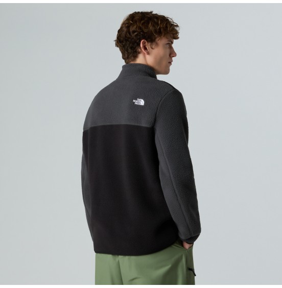 THE NORTH FACE M YUMIORI 1/4 ZIP NF0A883SS5H GREY BLACK