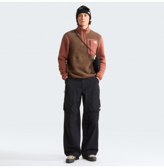 THE NORTH FACE M YUMIORI 1/4 ZIP NF0A883SUH0 SMOKEY BROWN
