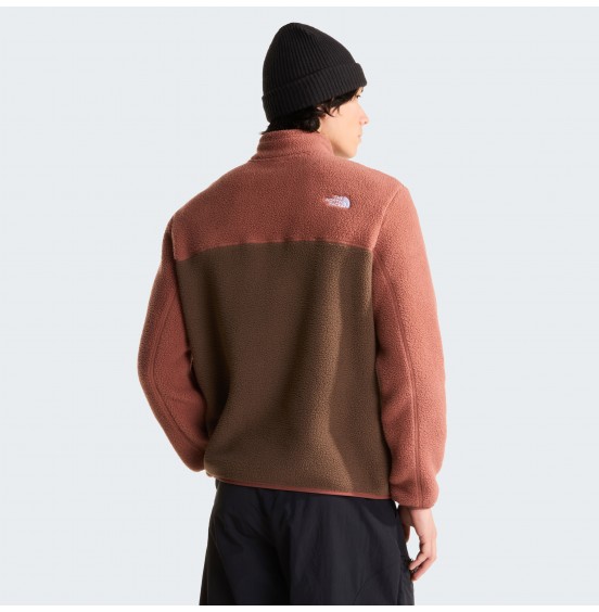 THE NORTH FACE M YUMIORI 1/4 ZIP NF0A883SUH0 SMOKEY BROWN