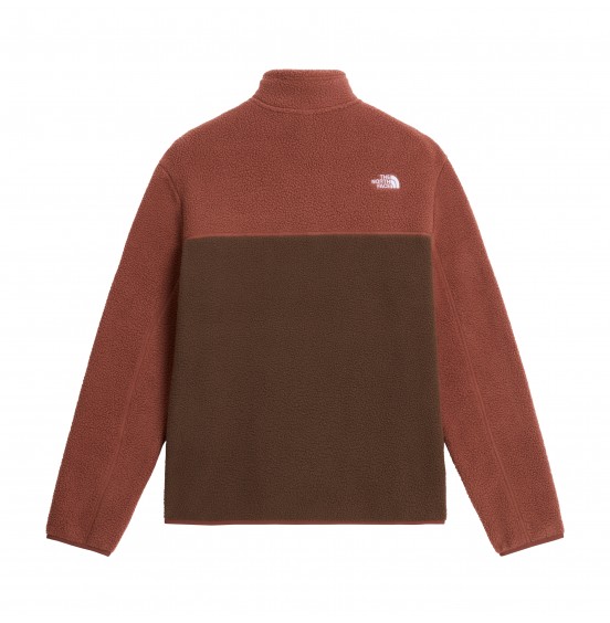 THE NORTH FACE M YUMIORI 1/4 ZIP NF0A883SUH0 SMOKEY BROWN