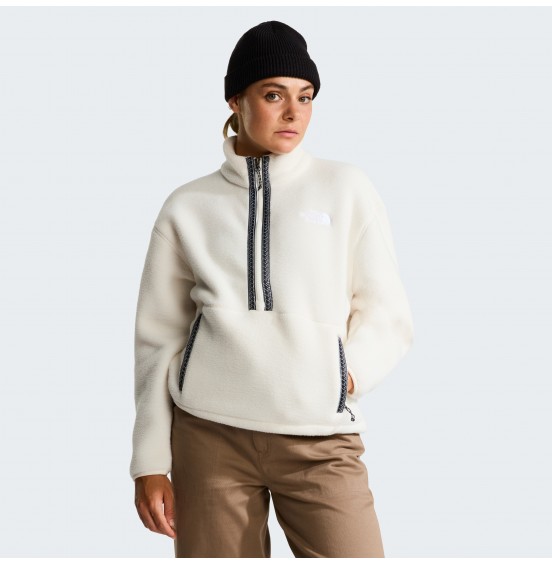 THE NORTH FACE W FLEESKI HALFZIP NF0A88Z3QLI WHITE DUNE