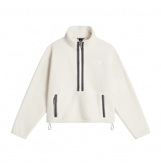 THE NORTH FACE W FLEESKI HALFZIP NF0A88Z3QLI WHITE DUNE