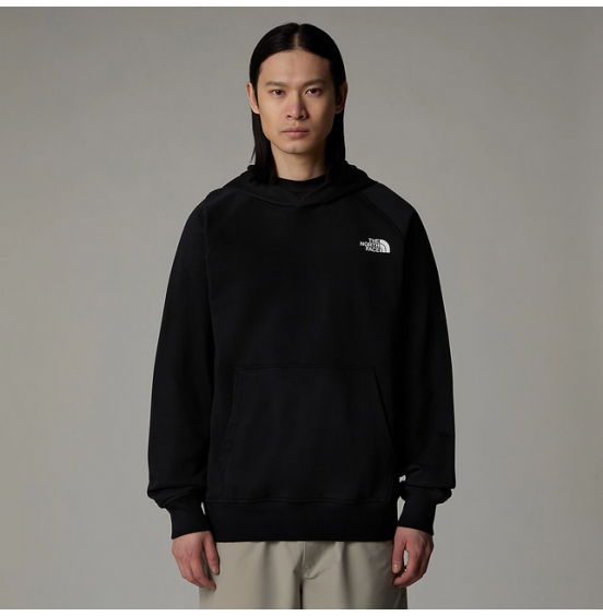 THE NORTH FACE M RAGLAN BOX HOODIE NF0A89F9KY4 BLACK WHITE