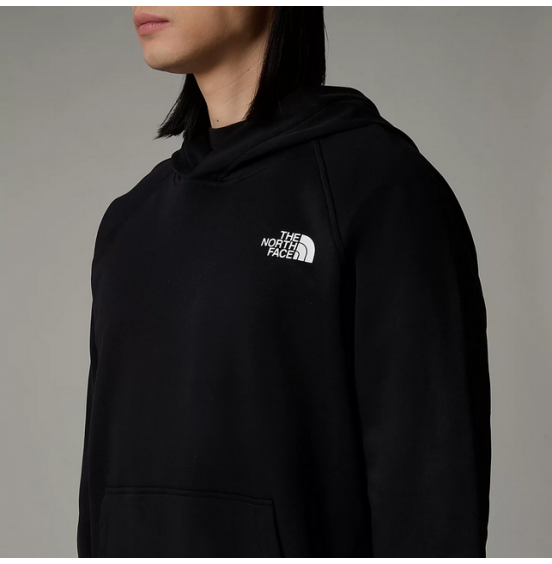 THE NORTH FACE M RAGLAN BOX HOODIE NF0A89F9KY4 BLACK WHITE