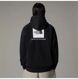 THE NORTH FACE M RAGLAN BOX HOODIE NF0A89F9KY4 BLACK WHITE
