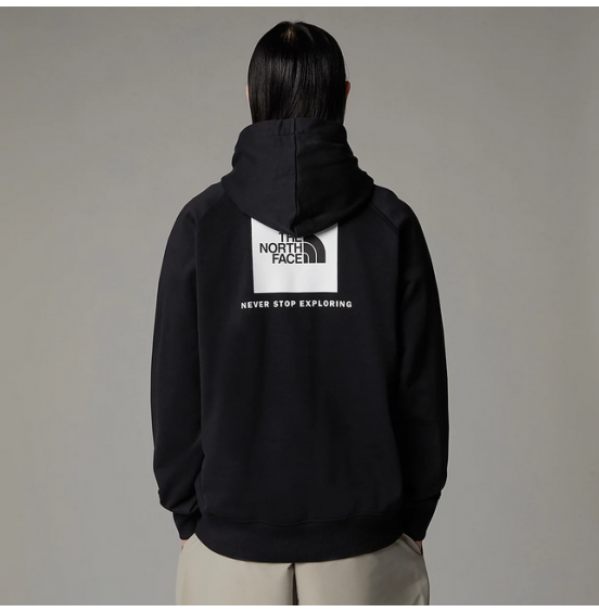 THE NORTH FACE M RAGLAN BOX HOODIE NF0A89F9KY4 BLACK WHITE