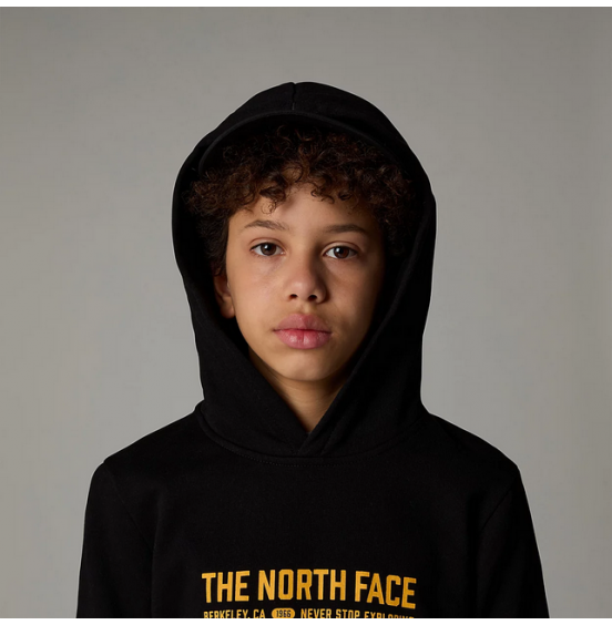 THE NORTH FACE TEEN VARSITY GRAPHIC RELAXED HOODIE NF0A89HBJK31 BLACK
