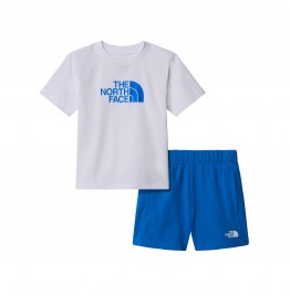 THE NORTH FACE KID COTTON SUMMER SET NF0A8ANUTL4 HERO BLUE WHITE