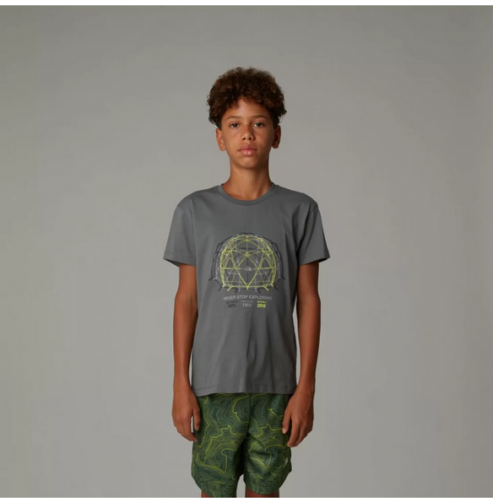 THE NORTH FACE ΠΑΙΔΙΚΟ ΚΟΝΤΟΜΑΝΙΚΟ GRAPHIC RELAXED TEE NF0A8AXG0UZ1 SMOKED PEARL