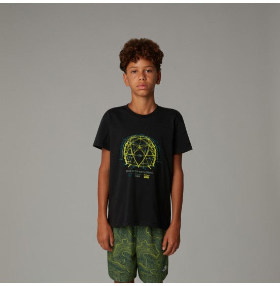 THE NORTH FACE ΠΑΙΔΙΚΟ ΚΟΝΤΟΜΑΝΙΚΟ GRAPHIC RELAXED TEE NF0A8AXGJK3 BLACK