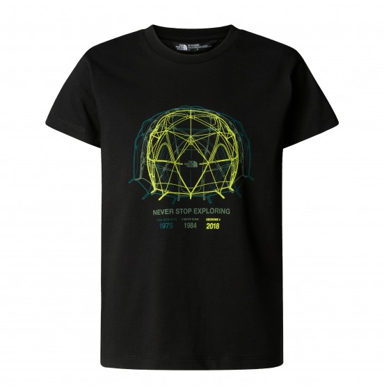 THE NORTH FACE ΠΑΙΔΙΚΟ ΚΟΝΤΟΜΑΝΙΚΟ GRAPHIC RELAXED TEE NF0A8AXGJK3 BLACK