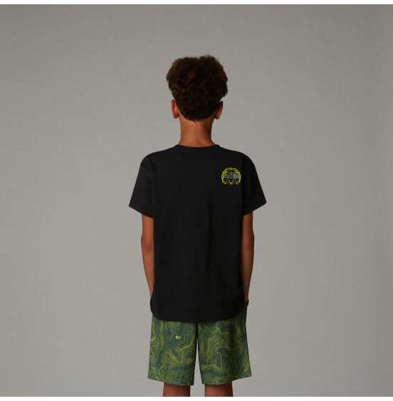 THE NORTH FACE ΠΑΙΔΙΚΟ ΚΟΝΤΟΜΑΝΙΚΟ GRAPHIC RELAXED TEE NF0A8AXGJK3 BLACK