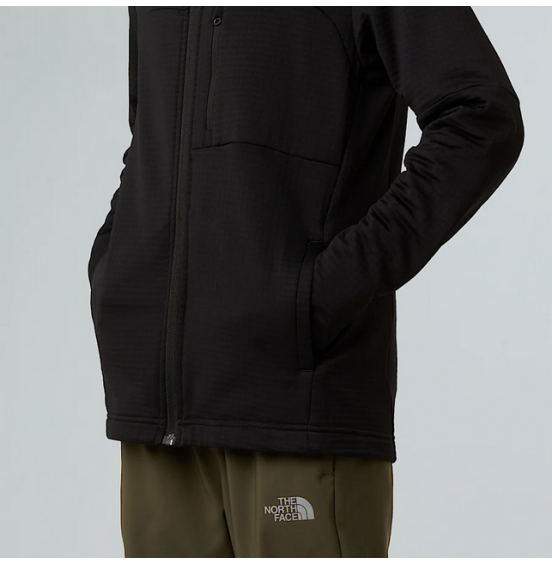 THE NORTH FACE TEEN HIKE MIDLAYER FULLZIP JACKET NF0A8AY5JK3 BLACK