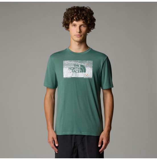 THE NORTH FACE M FOUNDATION ABSTRACT TEE NF0A8BQVHCH DUCK GREEN