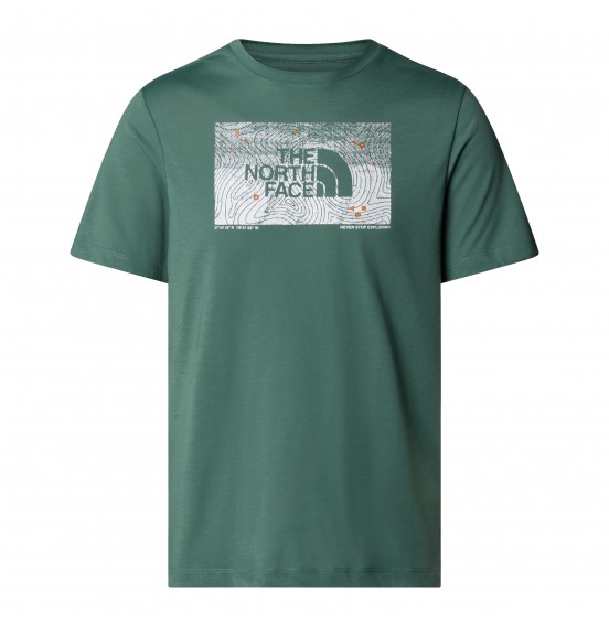 THE NORTH FACE M FOUNDATION ABSTRACT TEE NF0A8BQVHCH DUCK GREEN