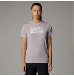 THE NORTH FACE W FOUNDATION GRAPHIC TEE NF0A8BRZ1OA MOONSTONE GREY