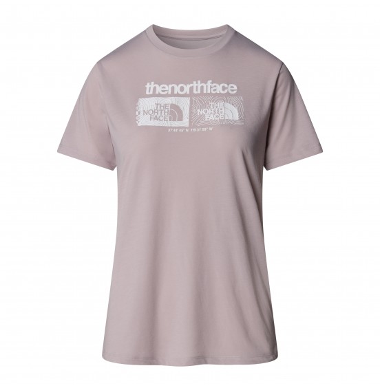 THE NORTH FACE W FOUNDATION GRAPHIC TEE NF0A8BRZ1OA MOONSTONE GREY