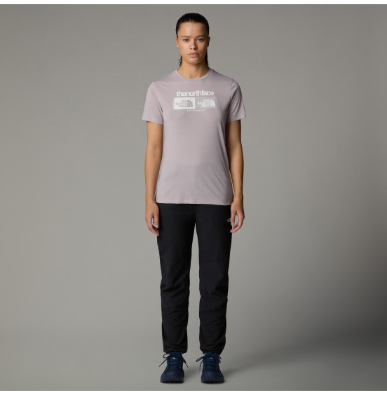 THE NORTH FACE W FOUNDATION GRAPHIC TEE NF0A8BRZ1OA MOONSTONE GREY