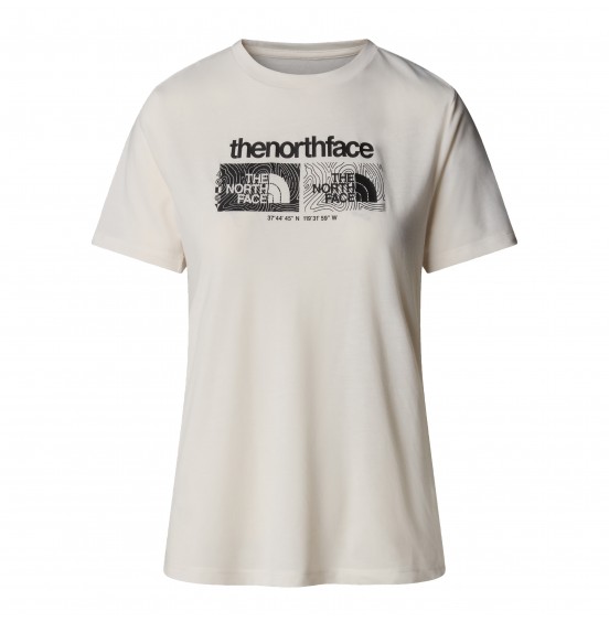 THE NORTH FACE W FOUNDATION GRAPHIC TEE NF0A8BRZQLI WHITE DUNE