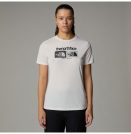 THE NORTH FACE W FOUNDATION GRAPHIC TEE NF0A8BRZQLI WHITE DUNE