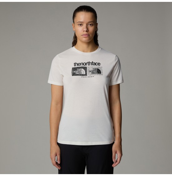 THE NORTH FACE W FOUNDATION GRAPHIC TEE NF0A8BRZQLI WHITE DUNE