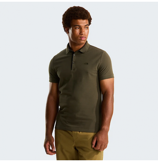 THE NORTH FACE M PREMIUM SLIM POLO NF0A8C1N21L NEW TAUPE GREEN