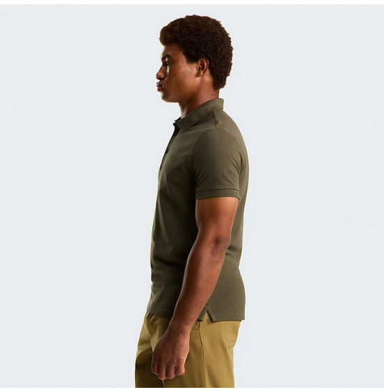 THE NORTH FACE M PREMIUM SLIM POLO NF0A8C1N21L NEW TAUPE GREEN