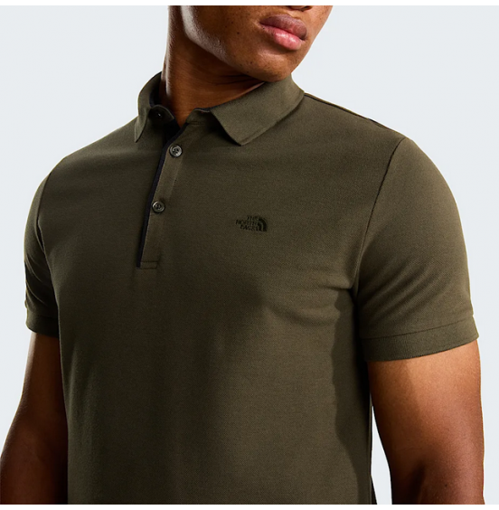 THE NORTH FACE M PREMIUM SLIM POLO NF0A8C1N21L NEW TAUPE GREEN
