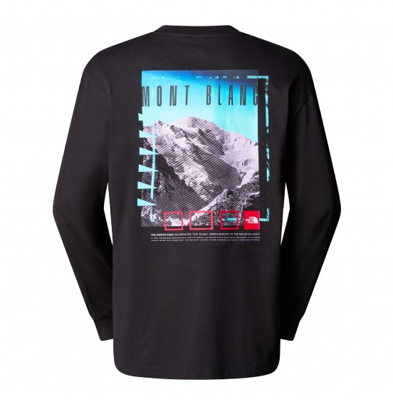 THE NORTH FACE UNISEX AXYS ONERSIZED LONGSLEEVE TEE NF0A8C1TJK3 BLACK