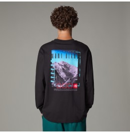 THE NORTH FACE UNISEX AXYS ONERSIZED LONGSLEEVE TEE NF0A8C1TJK3 BLACK