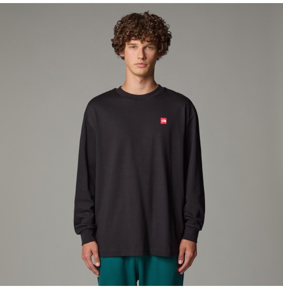 THE NORTH FACE UNISEX AXYS ONERSIZED LONGSLEEVE TEE NF0A8C1TJK3 BLACK