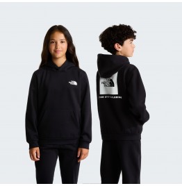 THE NORTH FACE TEEN EVOLUTION BOX HOODIE NF0A8CV5JK3 BLACK