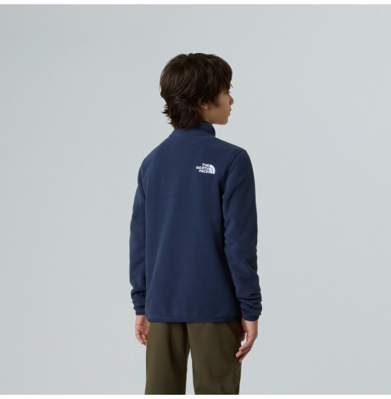 THE NORTH FACE TEEN GLACIER FLEECE 1/4 ZIP NF0A8CVG8K2 SUMMIT NAVY