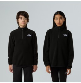 THE NORTH FACE TEEN GLACIER FLEECE 1/4 ZIP NF0A8CVGJK3 BLACK