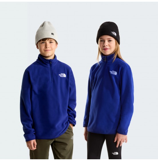 THE NORTH FACE TEEN GLACIER FLEECE 1/4 ZIP NF0A8CVGNLV BOLD BLUE