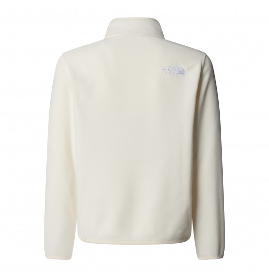 THE NORTH FACE TEEN GLACIER FLEECE 1/4 ZIP NF0A8CVGQLI WHITE DUNE