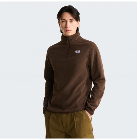THE NORTH FACE M GLACIER FLEECE 1/4 ZIP JACKET NF0A8D0QNMF DARK CHESTNUT