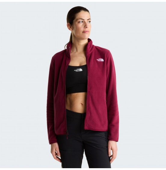 THE NORTH FACE W GLACIER FLEECE FULLZIP JACKET NF0A8D2FMVO BURGUNDY CRUSH