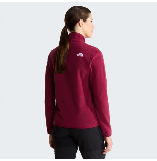 THE NORTH FACE W GLACIER FLEECE FULLZIP JACKET NF0A8D2FMVO BURGUNDY CRUSH