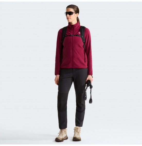 THE NORTH FACE W GLACIER FLEECE FULLZIP JACKET NF0A8D2FMVO BURGUNDY CRUSH