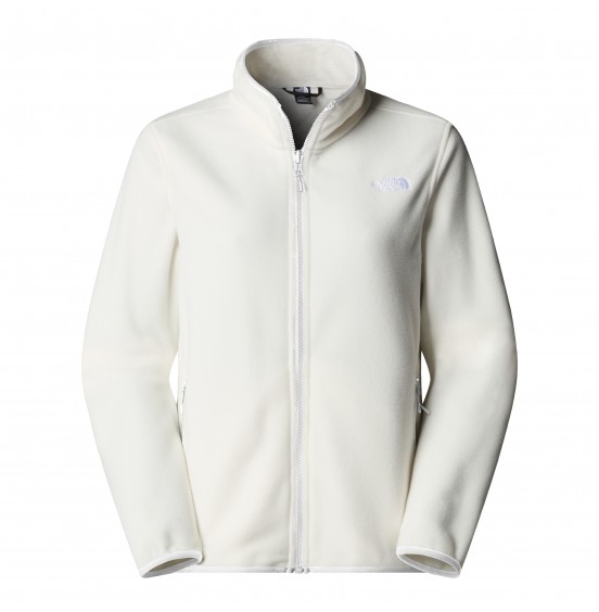 THE NORTH FACE W GLACIER FLEECE FULLZIP JACKET NF0A8D2FQLI WHITE DUNE