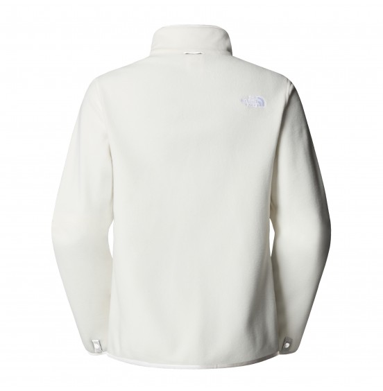 THE NORTH FACE W GLACIER FLEECE FULLZIP JACKET NF0A8D2FQLI WHITE DUNE