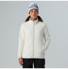 THE NORTH FACE W GLACIER FLEECE FULLZIP JACKET NF0A8D2FQLI WHITE DUNE