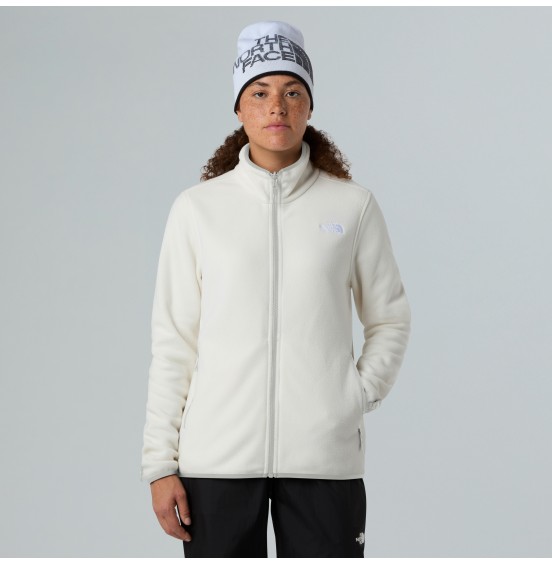 THE NORTH FACE W GLACIER FLEECE FULLZIP JACKET NF0A8D2FQLI WHITE DUNE