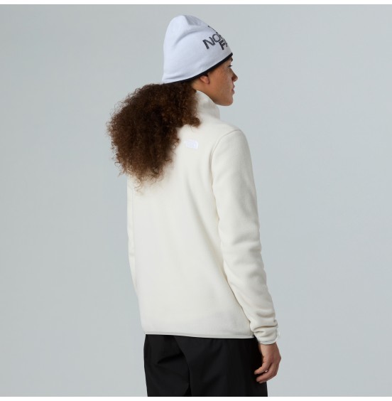 THE NORTH FACE W GLACIER FLEECE FULLZIP JACKET NF0A8D2FQLI WHITE DUNE