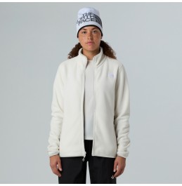 THE NORTH FACE W GLACIER FLEECE FULLZIP JACKET NF0A8D2FQLI WHITE DUNE