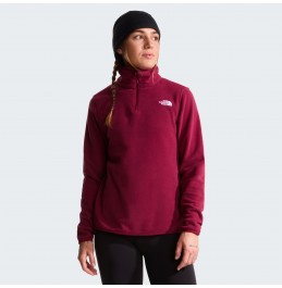 THE NORTH FACE W GLACIER 1/4 ZIP FLEECE JKT NF0A8D2JMVO BURGUNDY CRUSH