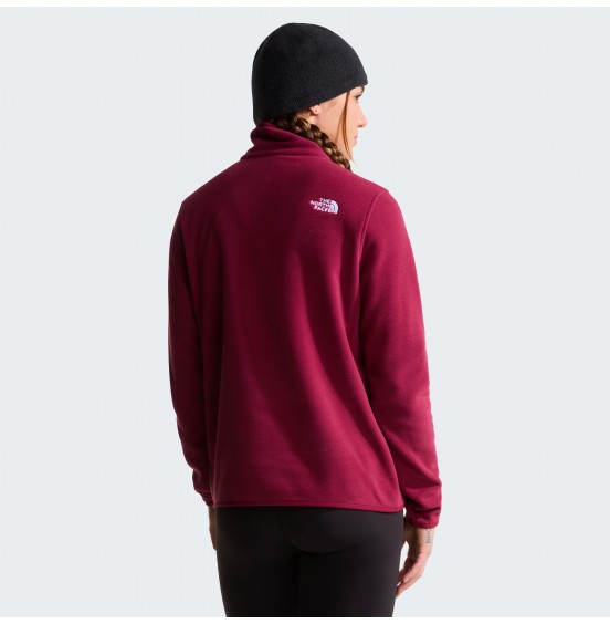 THE NORTH FACE W GLACIER 1/4 ZIP FLEECE JKT NF0A8D2JMVO BURGUNDY CRUSH